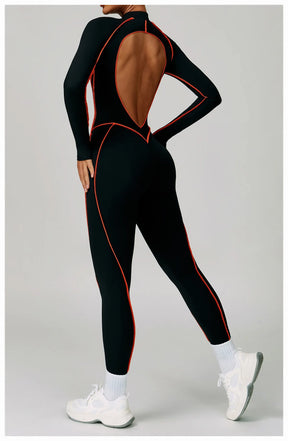 Women's Zipper Romper Jumpsuit