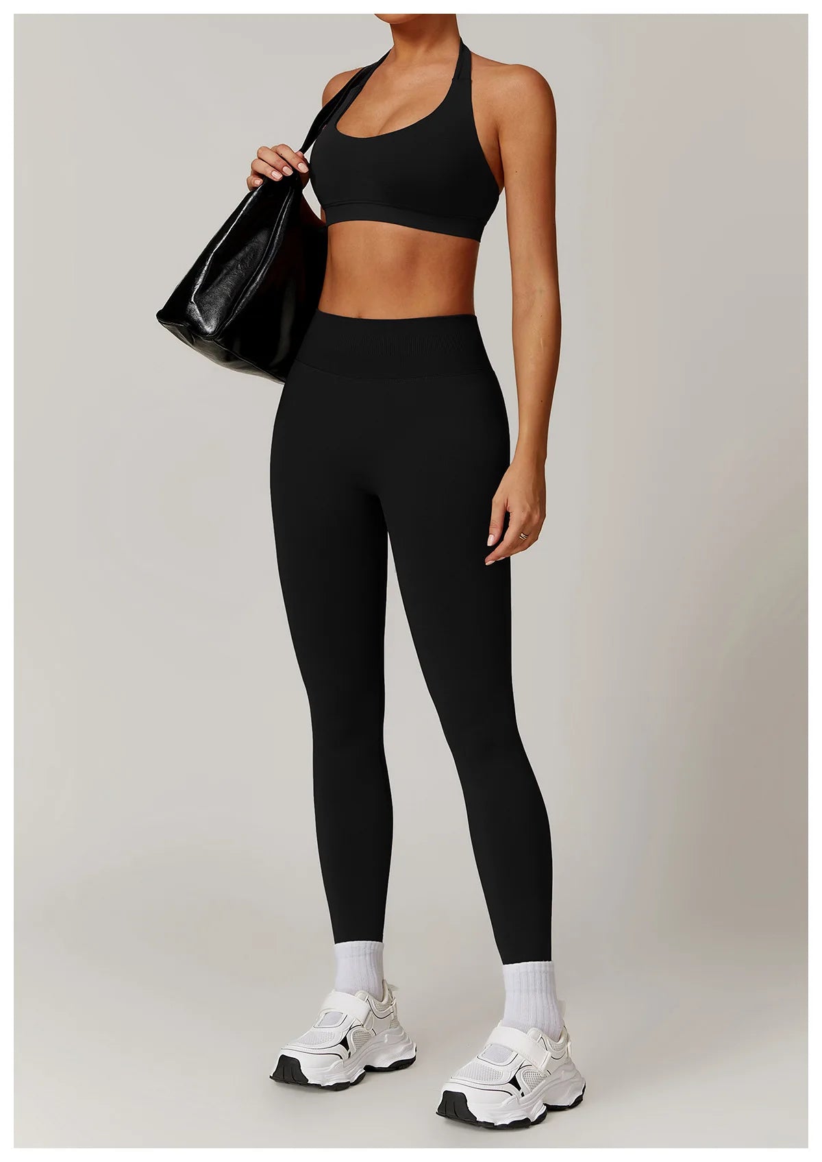 Women's Seamless 2-Piece Yoga Set – Long Sleeve Jacket &amp; High-Waist Leggings Gym Workout