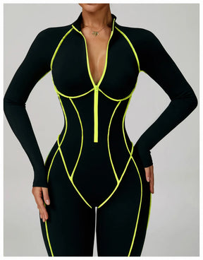 Women's Zipper Romper Jumpsuit