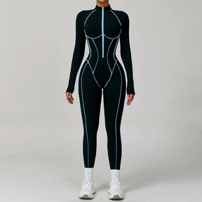 Women's Zipper Romper Jumpsuit