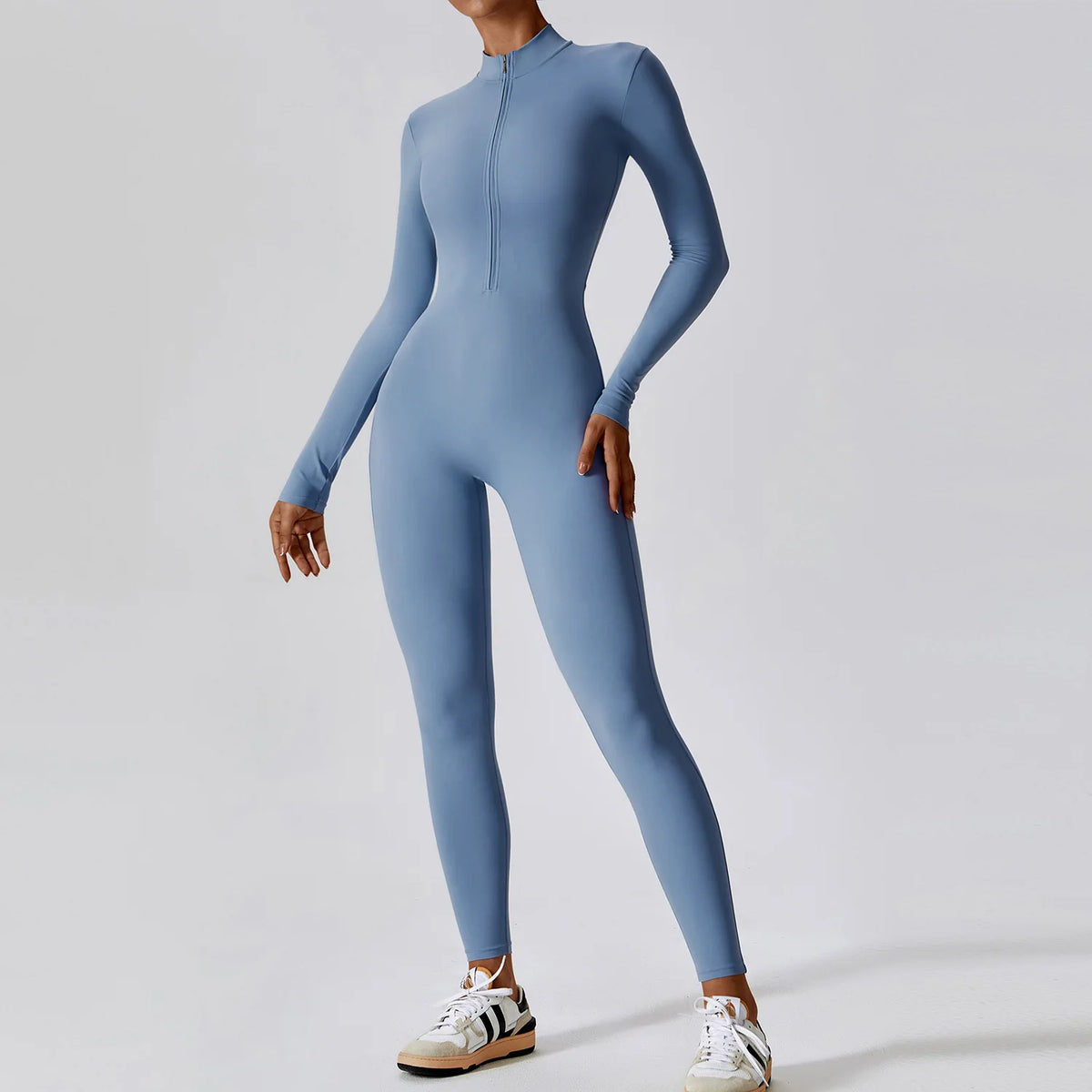 Women's Long Sleeve Jumpsuit – Yoga &amp; Workout Bodysuit