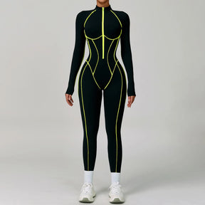 Women's Zipper Romper Jumpsuit
