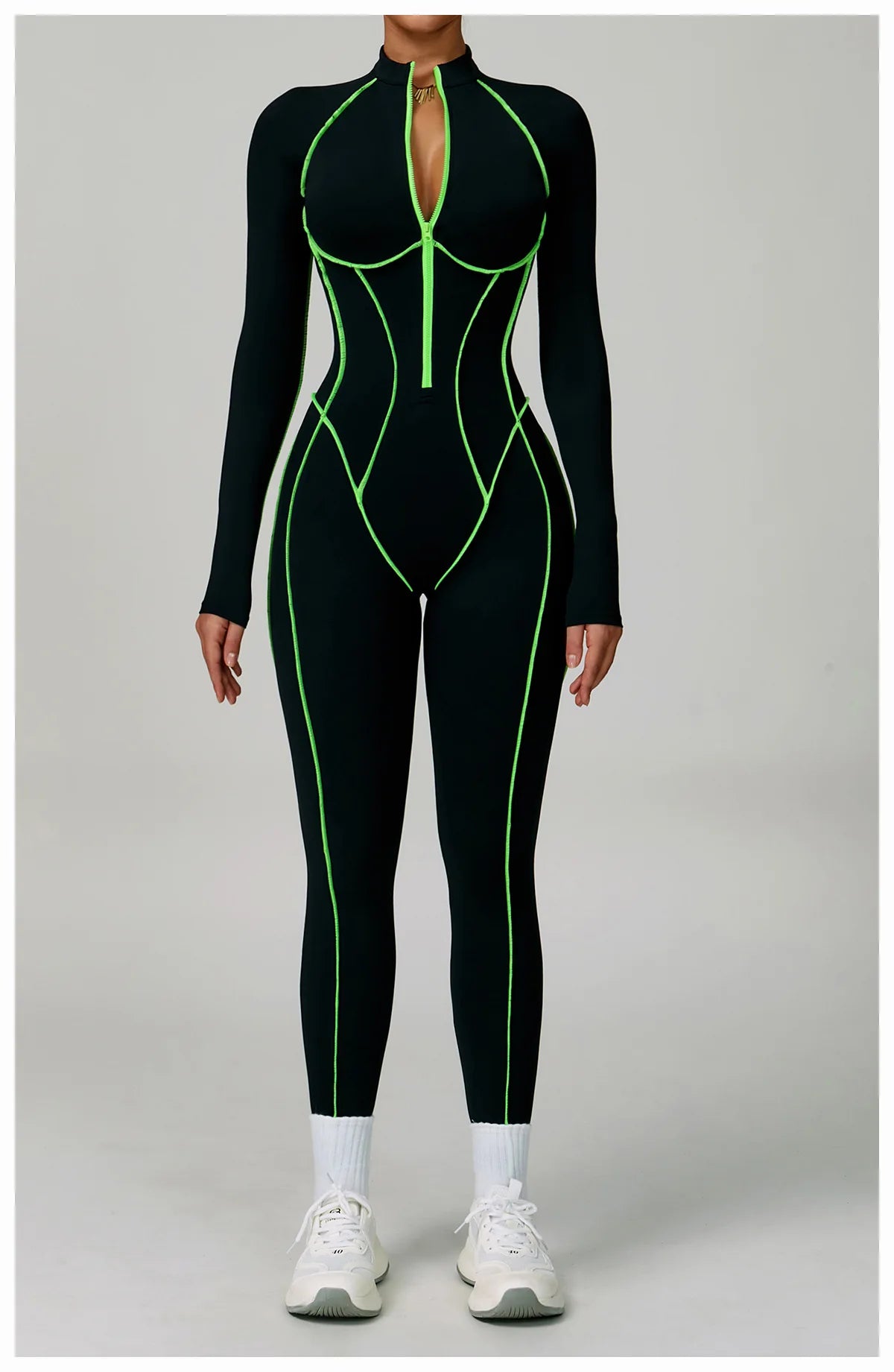 Women's Zipper Romper Jumpsuit