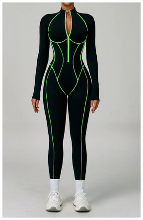 Women's Zipper Romper Jumpsuit
