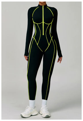Women's Zipper Romper Jumpsuit