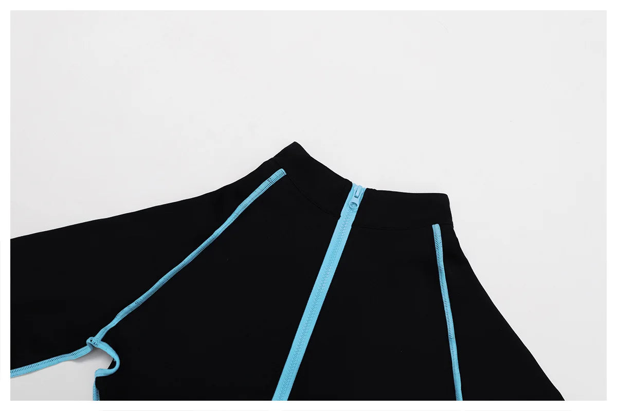 Women's Zipper Romper Jumpsuit