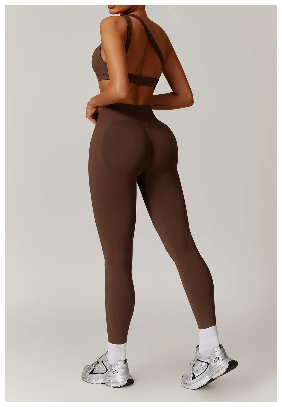 Women's Seamless 2-Piece Yoga Set – Long Sleeve Jacket &amp; High-Waist Leggings Gym Workout