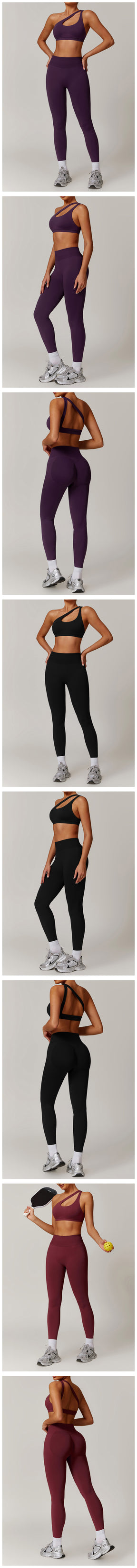 Women's Seamless 2-Piece Yoga Set – Long Sleeve Jacket &amp; High-Waist Leggings Gym Workout