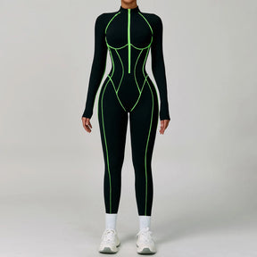 Women's Zipper Romper Jumpsuit