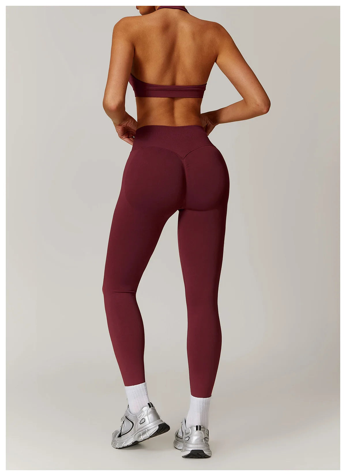 Women's Seamless 2-Piece Yoga Set – Long Sleeve Jacket &amp; High-Waist Leggings Gym Workout