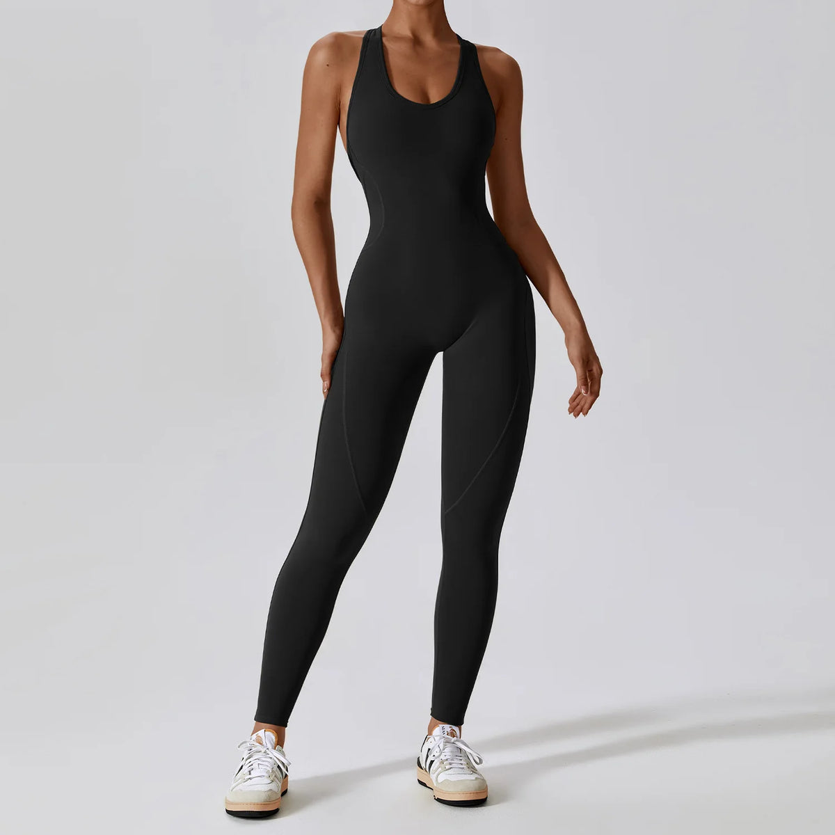 Women's Backless Gym Jumpsuit