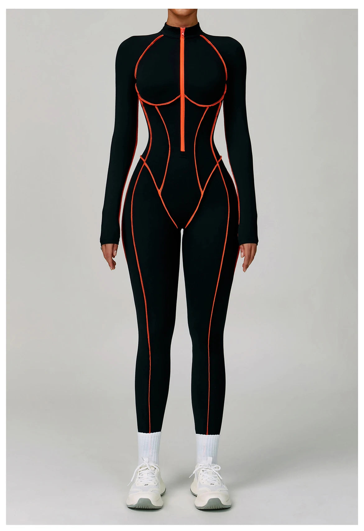 Women's Zipper Romper Jumpsuit