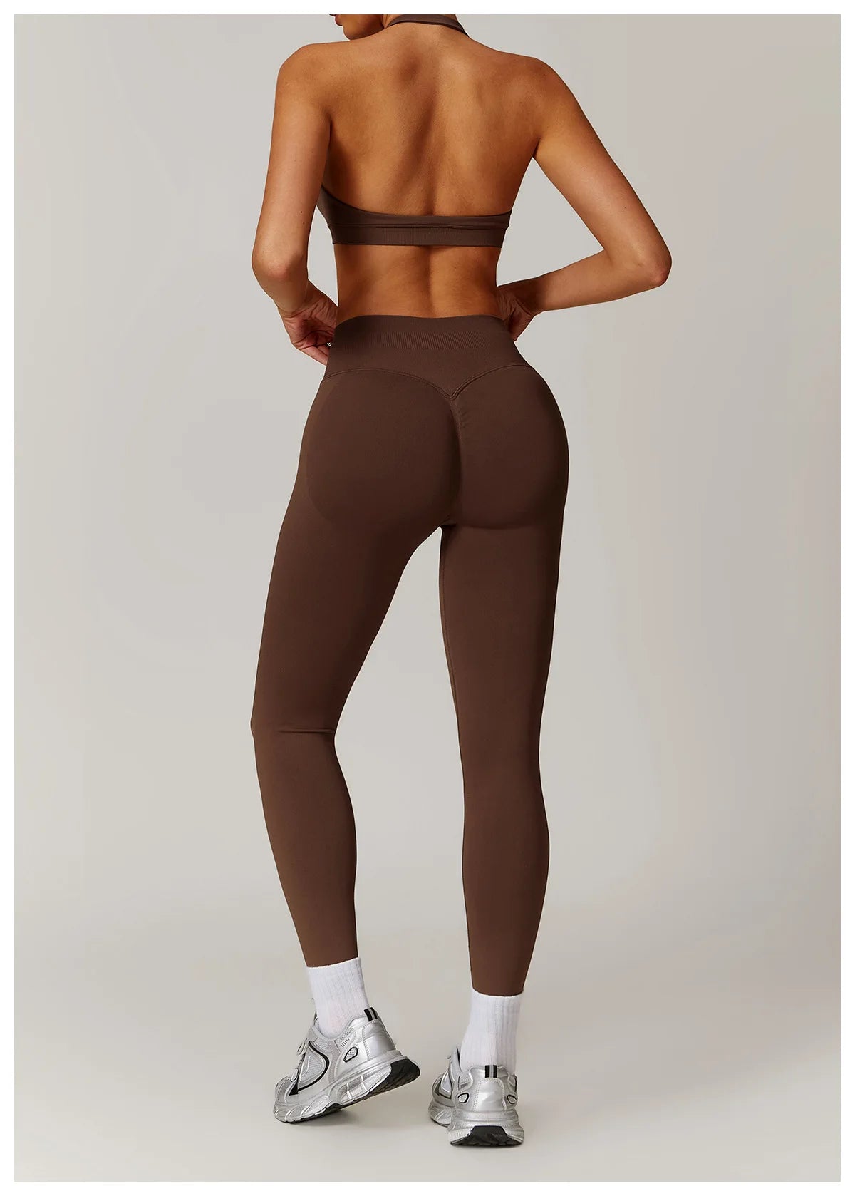 Women's Seamless 2-Piece Yoga Set – Long Sleeve Jacket &amp; High-Waist Leggings Gym Workout