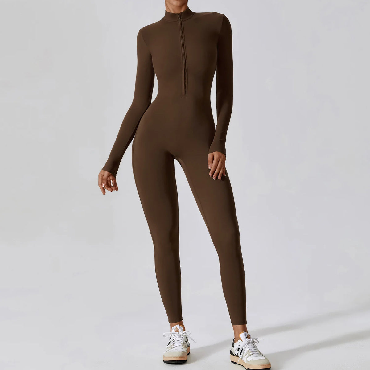 Women's Long Sleeve Jumpsuit – Yoga &amp; Workout Bodysuit