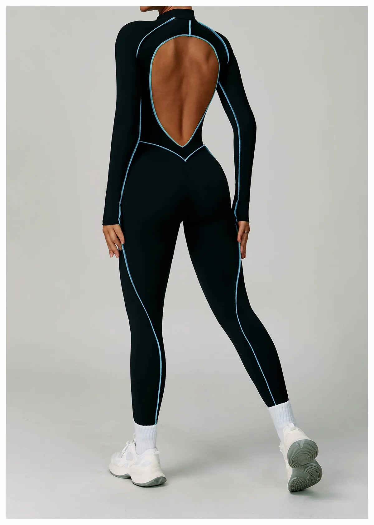 Women's Zipper Romper Jumpsuit