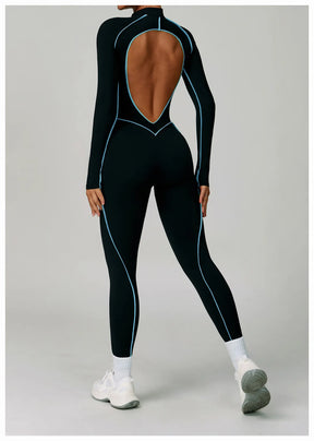 Women's Zipper Romper Jumpsuit