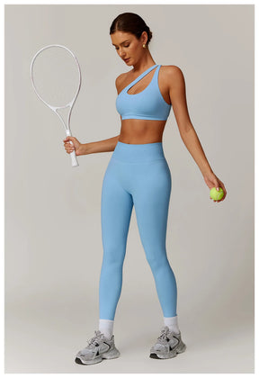 Women's Seamless 2-Piece Yoga Set – Long Sleeve Jacket &amp; High-Waist Leggings Gym Workout