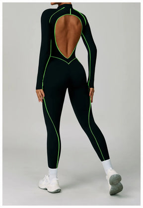 Women's Zipper Romper Jumpsuit