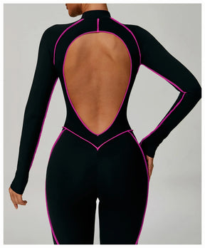 Women's Zipper Romper Jumpsuit
