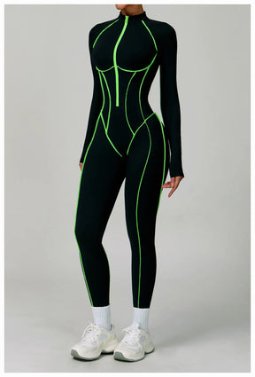 Women's Zipper Romper Jumpsuit