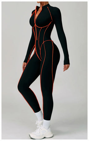 Women's Zipper Romper Jumpsuit